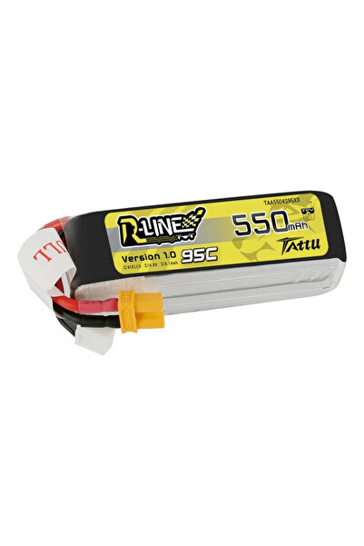 TATTU Baterie R-Line 550mAh 14.8V 95C 4S1P Pentru modele RC de mare putere