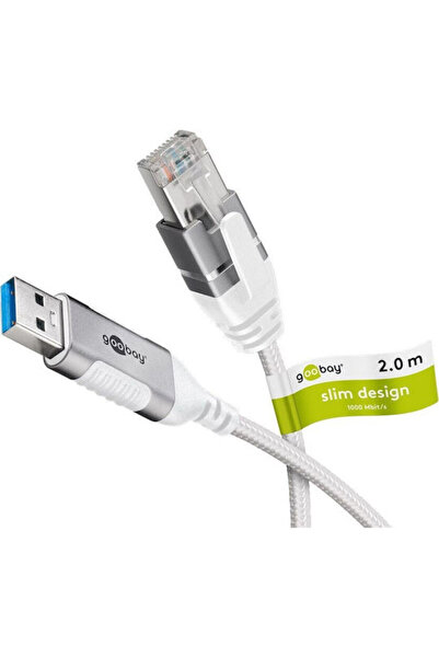 goobay Καλώδιο U/UTP Ethernet 2μ Λευκό Κωδικός: 74379