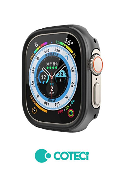 COTECi Θήκη Προστασίας Blade Αλουμινίου + TPU για Apple Watch 49mm Γκρι
