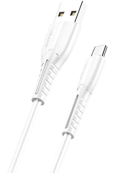 Usams SJ366 U35 Καλώδιο USB 2.0 USB-C Αρσενικό - USB-A 10W Λευκό 1μ