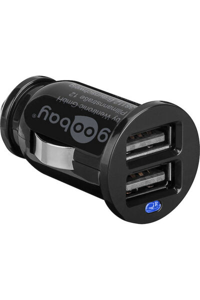 goobay Φορτιστής αυτοκινήτου 10.5W 2.1A με θύρες: 2xUSB Μαύρο χρώμα Κωδικός: ...