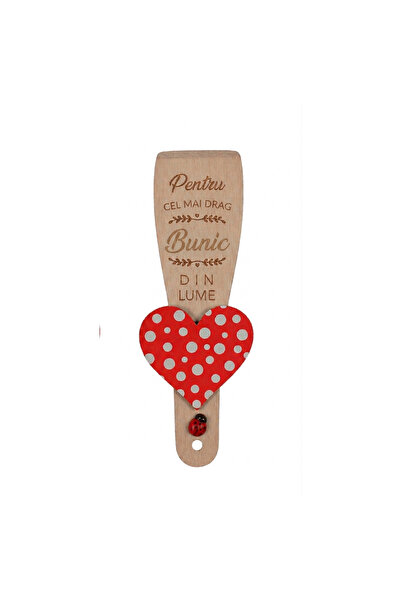LimArt Spatula personalizata din lemn cu magnet – „Pentru cel mai bun Bunic d...