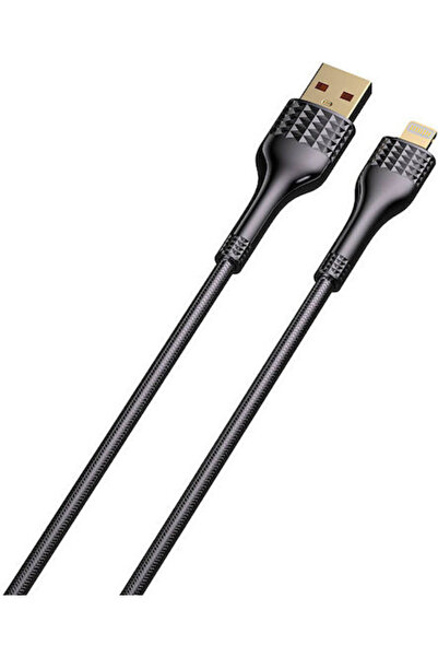 LDNIO LS652 Καλώδιο USB-A σε Lightning Μαύρο 2μ