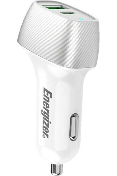 Energizer D38WS Φορτιστής Αυτοκινήτου 38W 4A με Θύρες: 1xUSB 1xType-C Ασημί Χ...
