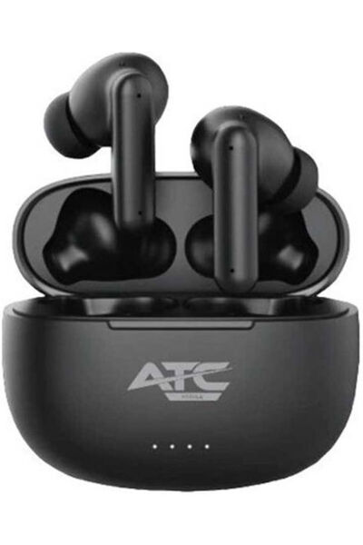 ATC -26 ENC Ενδοωτικά ακουστικά Bluetooth handsfree με θήκη φόρτισης, Μαύρα