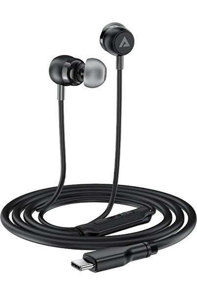 Acefast L8 Ενδοωτικά ακουστικά handsfree με υποδοχή USB-C, Μαύρα