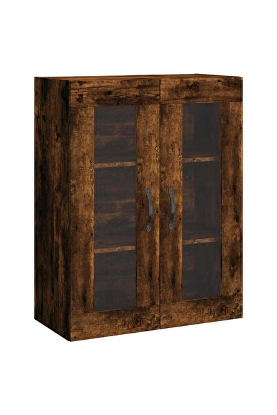 vidaxl Dulap pe perete, stejar afumat, 69,5x34x90 cm, lemn prelucrat