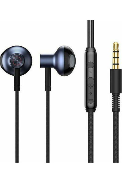Baseus Encok H19 Ακουστικά ψείρες handsfree με βύσμα 3.5mm Μαύρο