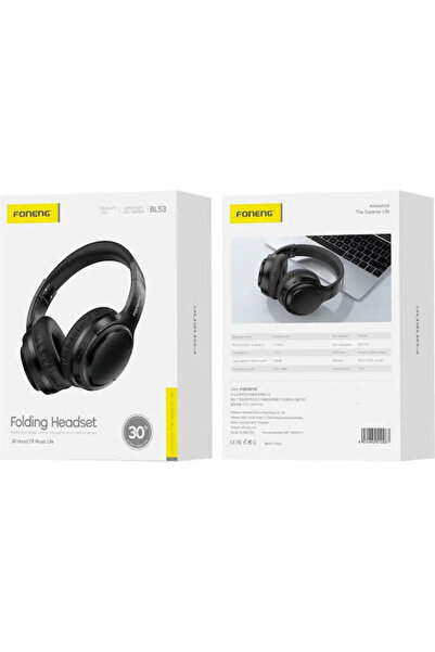 FONENG BL53 Ασύρματα ακουστικά Bluetooth πάνω από το αυτί με 30 ώρες αυτονομί...