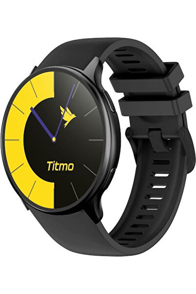 OEM TITMO O-200 Αδιάβροχο Έξυπνο Ρολόι με Παρακολούθηση Καρδιακών Παλμών Μαύρο