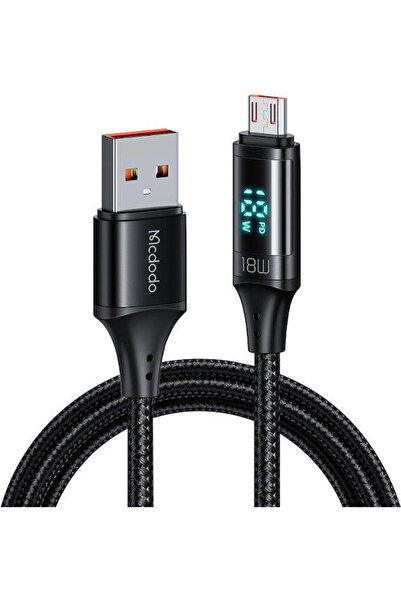Mcdodo CA-1070 1.2μ Πλεκτό / LED USB 2.0 σε micro USB Καλώδιο (CA-1070)