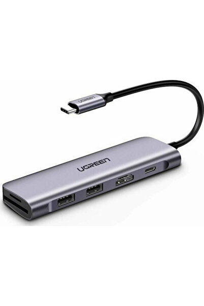 Ugreen CM195 USB-C Σταθμός Σύνδεσης με HDMI 4K PD Γκρι
