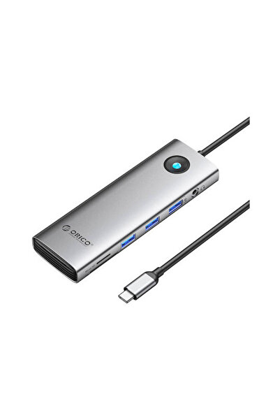 Orico Σταθμός σύνδεσης USB-C με HDMI 4K PD Ethernet Γκρι (PW11-10P-GY-EP)