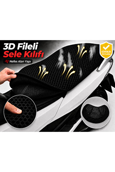 Vi Caro Husă pentru șa motocicletă Ramzey 100 Cup Husă pentru șa din plasă 3D...