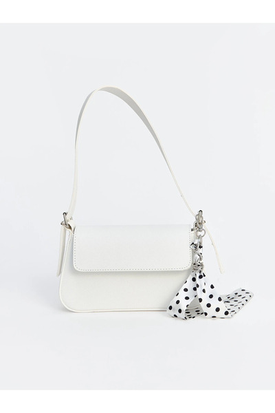 LC Waikiki Women's Shoulder Bag with White Polka Dot Accessories