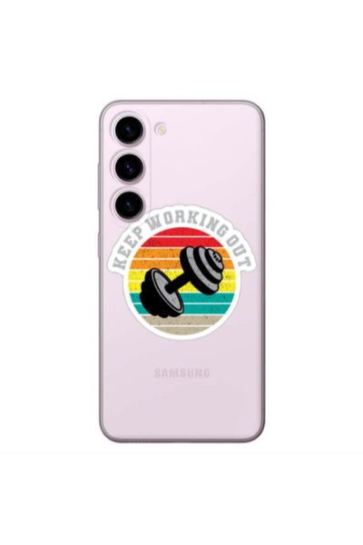 Other Samsung S23 Plus Keep working out Transparent Silicone TPU Θήκη