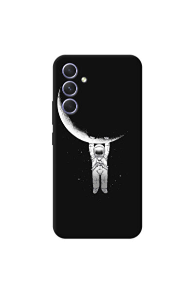 Other Samsung A56 Swinging on the moon Transparent Silicone TPU Θήκη