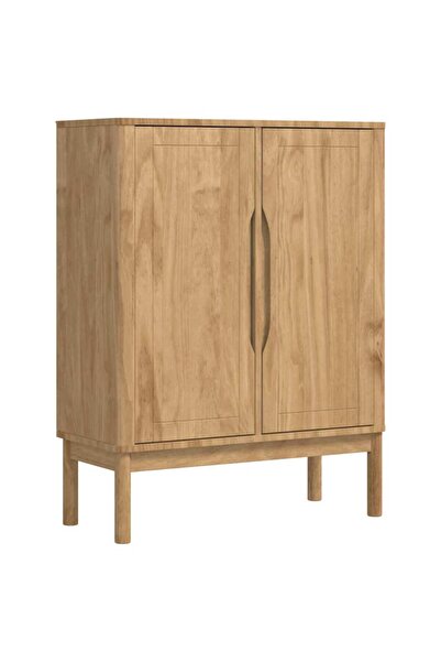 vidaxl Bufet FLORO Maroniu cerat 70 x 30 x 70,5 cm Lemn de pin masiv