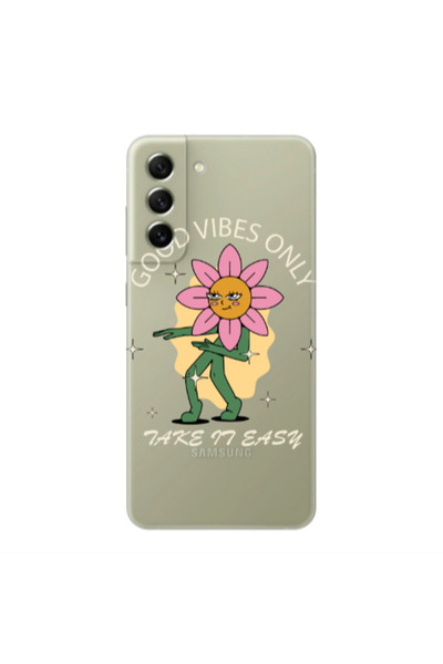 Other Samsung S22 Plus Good Vibes Only Transparent Silicone TPU Θήκη