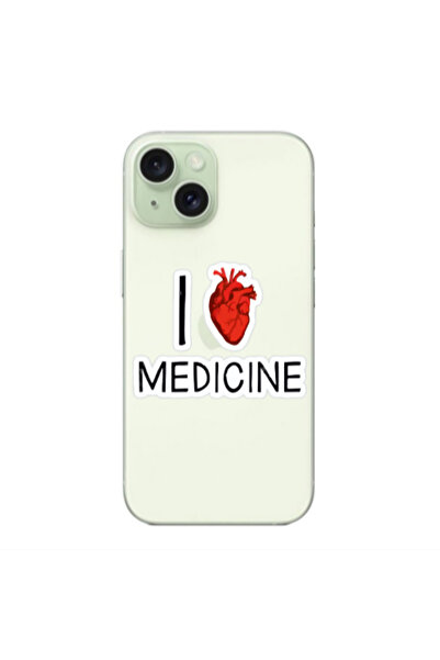 Other Apple iPhone 15 Plus I Love Medicin Transparent Silicone TPU Θήκη