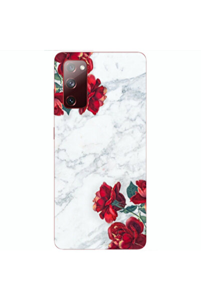 Other Samsung S20 FE red roses marble Transparent Silicone TPU Θήκη