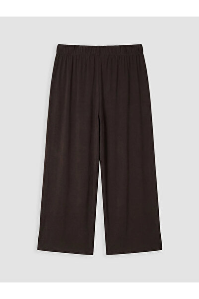 LC Waikiki Brown Women's Capri with Elastic Waist
