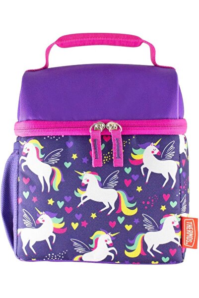 Thermos Standard Reusable Pop-Up Lid Lunch Bag with Unicorn Print, Insulated ...