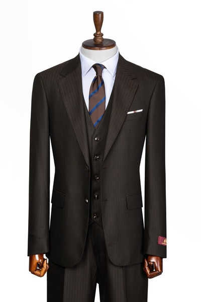 ilayda emir Premium, Slim Fit, Striped, Men's Suit
