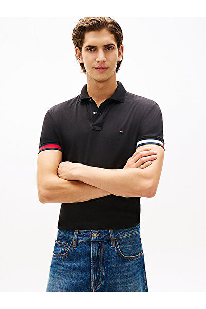 Tommy Hilfiger Men's Cuff Liquid Polo T-Shirt