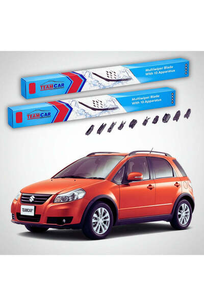TEAMCAR Чистачки Сузуки СХ4 ГИ Хечбек 2006+ |   Преден комплект Flat Premium ...