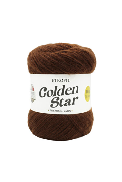 Etrofil Ață de tricotat Golden Star Maro 75% Acril Premium 25% Lână Merino Or...