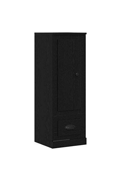 vidaxl Bufet cu sertar Stejar Negru 36 x 35.5 x 103.5 cm Lemn compozit