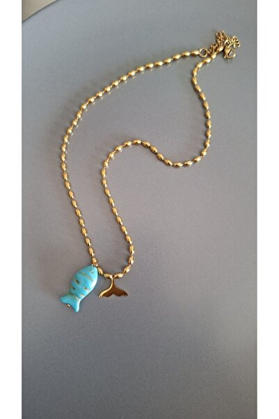 Manolibera Jewellery Κολιέ από θαλάσσιο ατσάλι