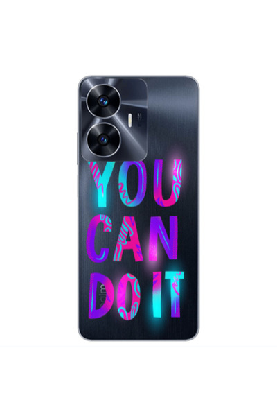 Other Realme Note 50 You Can Doit Transparent Silicone TPU Θήκη