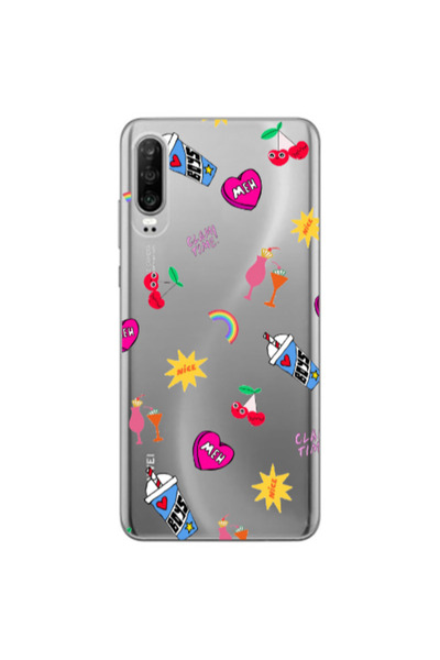 Other Huawei P30 glam time Transparent Silicone TPU Θήκη