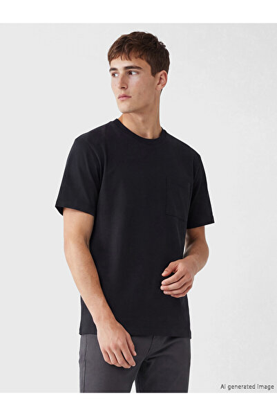 LC Waikiki Peak New Season Crew Neck Men's Combed Cotton T-Shirt