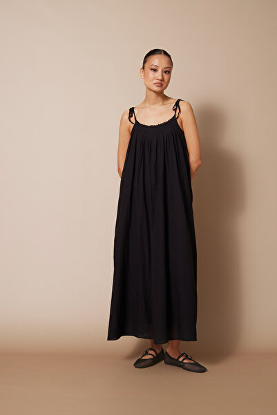 Nisan Rochie maxi plisată neagră