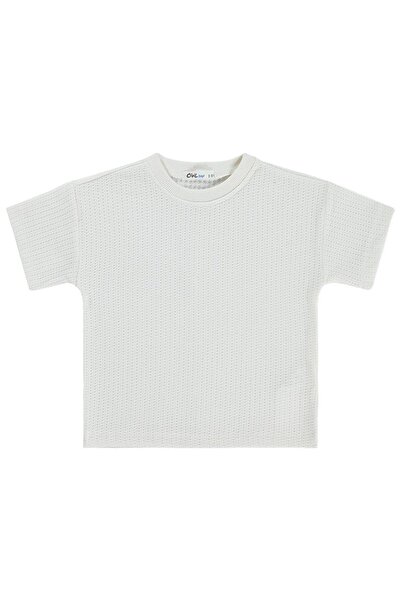 Civil Boys Line Textured T-Shirt for 2-5 Years Old - White
