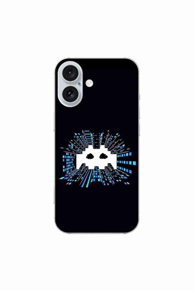 OEM Case compatible with Apple iPhone 16 Silicone Gel Tpu Model Sky Invaders