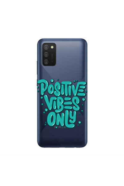 Other Samsung A03S Positive Vibes Only Transparent Silicone TPU Θήκη