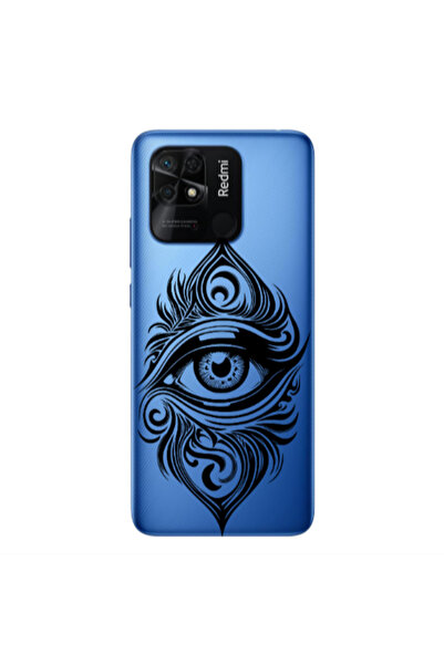 Other Xiaomi Poco C40 Eye patterned drawing Transparent Silicone TPU Θήκη