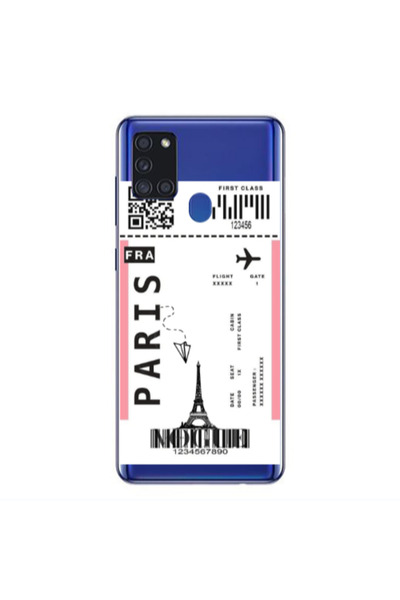 Other Samsung A21S Paris FRA Transparent Silicone TPU Θήκη