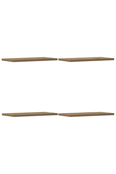 vidaxl Rafturi de perete, 4 buc., stejar artizanal, 40x20x1,5 cm, lemn