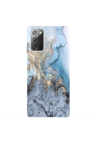 Other Samsung Note 20 Marble Gold Design Transparent Silicone TPU Θήκη