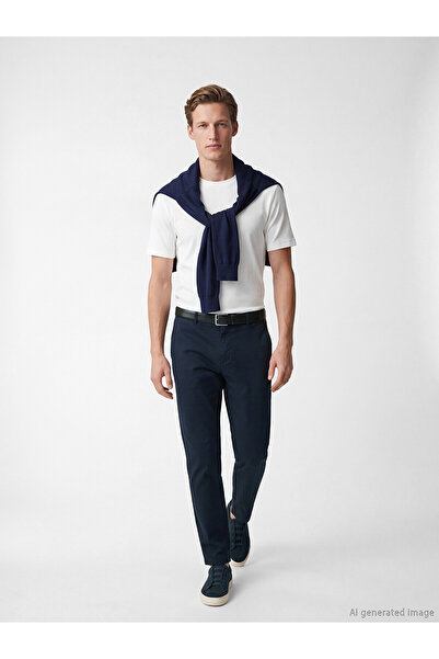 LC Waikiki Nevavm Standard Fit Men's Gabardine Trousers with a Difference