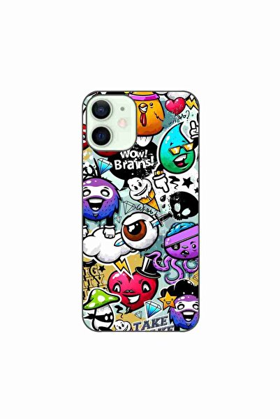 OEM Husa compatibila cu Apple iPhone 12 Mini Silicon Gel Tpu Model Pop Art Gr...