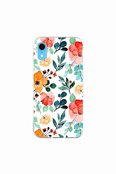 OEM Husa compatibila cu Apple iPhone XR Silicon Gel Tpu Model Painted Flowers