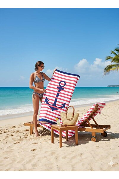 HARVELLİ Velvet Beach Towel 75X150