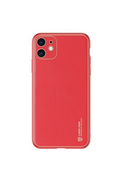 Dux Ducis Yolo Series Δερμάτινη θήκη για iPhone 11 (Κόκκινο)