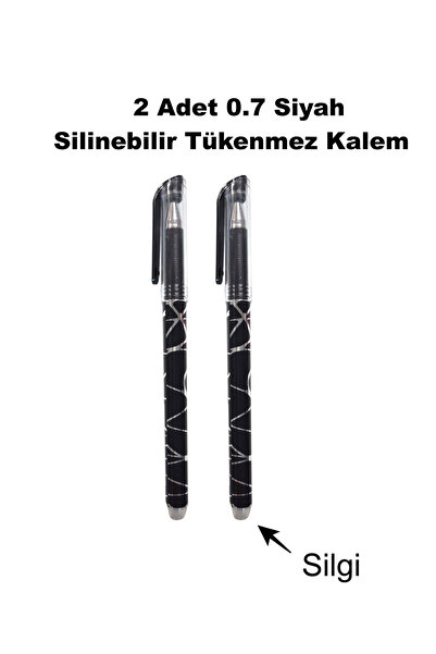 kitapsev 2 Pieces of Bia Erasable Ballpoint Pens - Suitable for Shaded Script...